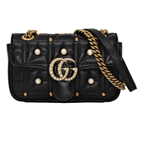 Gucci Handbags - New Gucci Marmont GG Pearly Matelassé  Bag